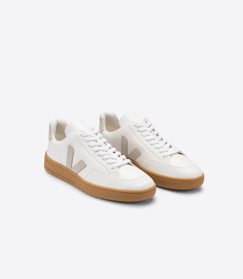 Veja Sneakers Barbati - V-12 Piele - Albi/Bej - 4061985-TD